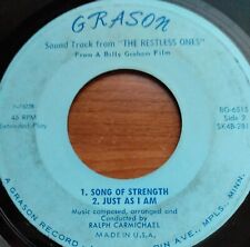 RARE RALPH CARMICHAEL SOUNDTRACK FROM THE RESTLESS ONES EP VINYL 45 GRASON  VG+  picture