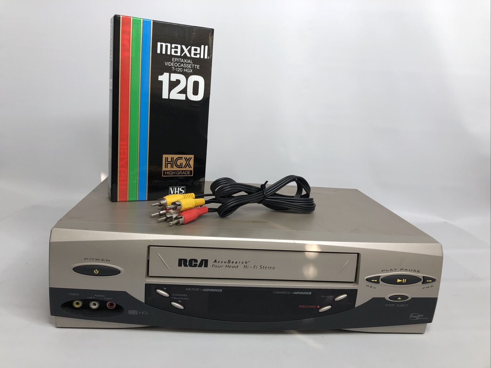 RCA VCR VHS HQ 4 Head Player Recorder Model VR546 AccuSearch No Remote Tested