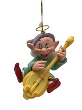 1988 GROLIER Disney Angel DOPEY Playing Banjo Christmas Ornament In Box picture