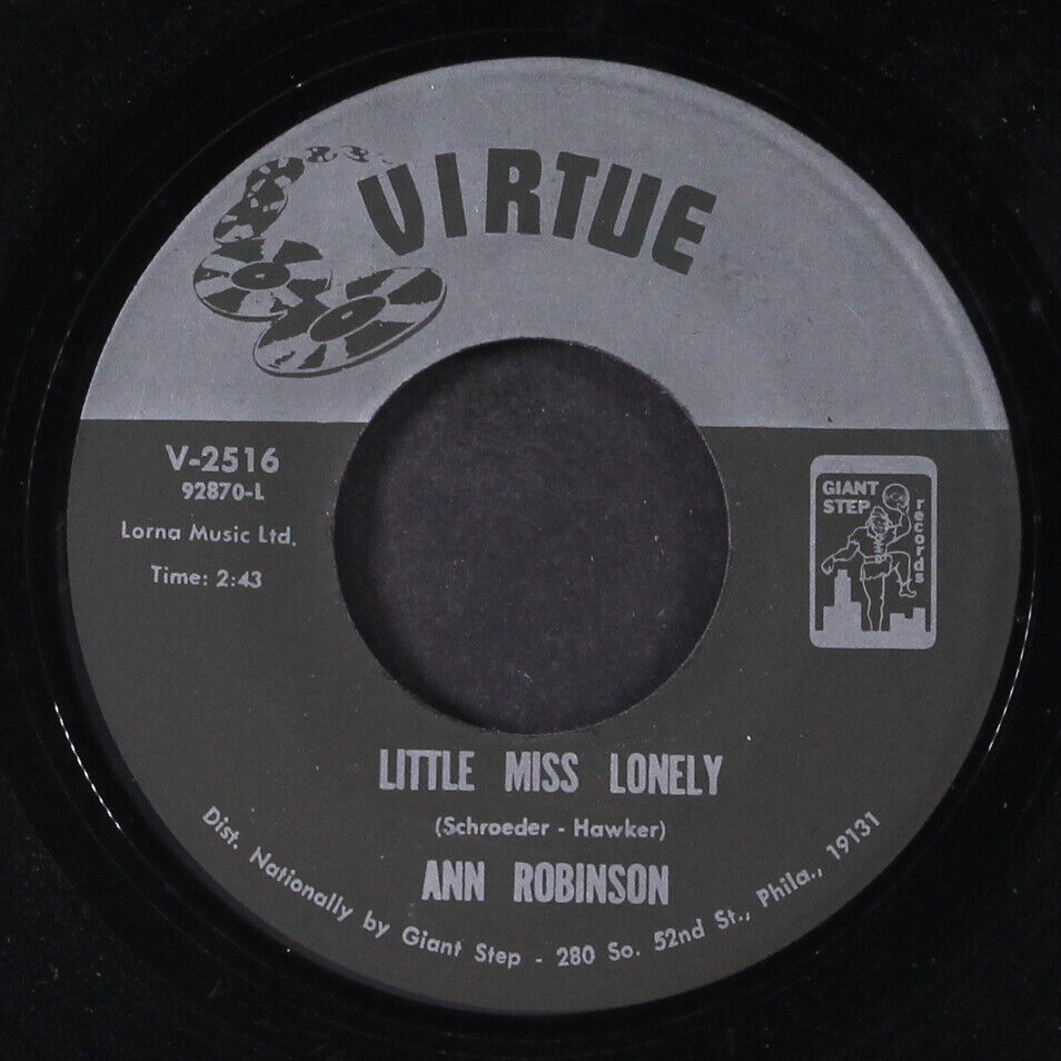 ANN ROBINSON: little miss lonely / all for johnny b VIRTUE 7