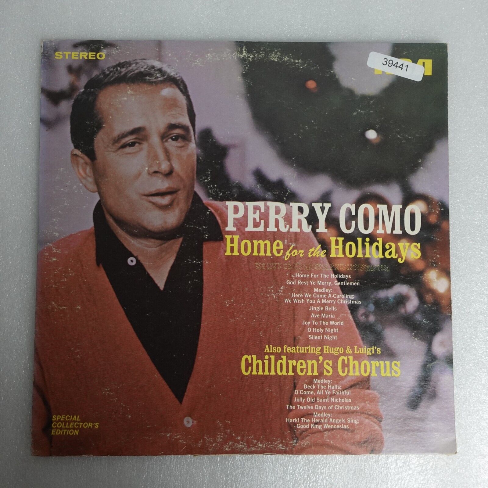Perry Como Home For The Holidays LP Vinyl Record Album