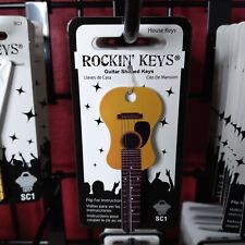 Acoustic Guitar Shaped Rockin' Key #5681 Works with SC1 #68 House Key picture