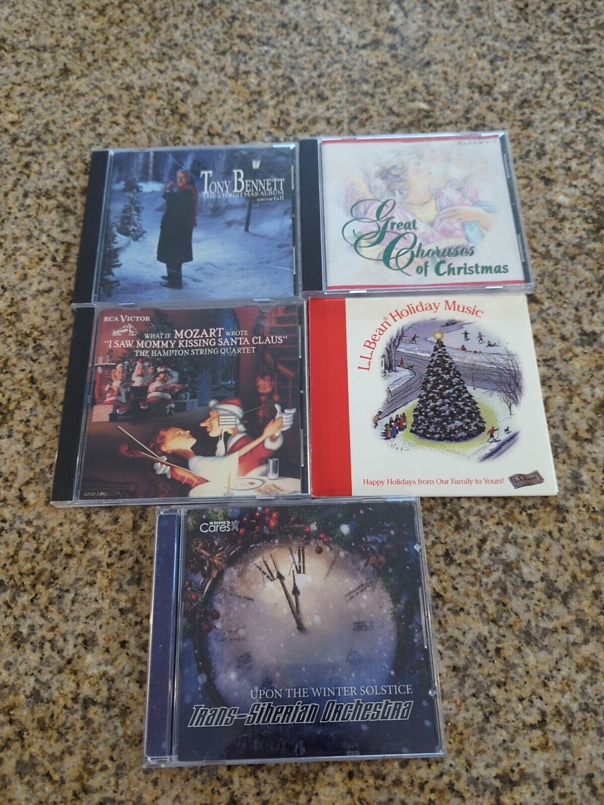 Lot of 5 Christmas CDS - L9 Choruses, Mozart, Lane, Gallant, Trans Siberian, Ton
