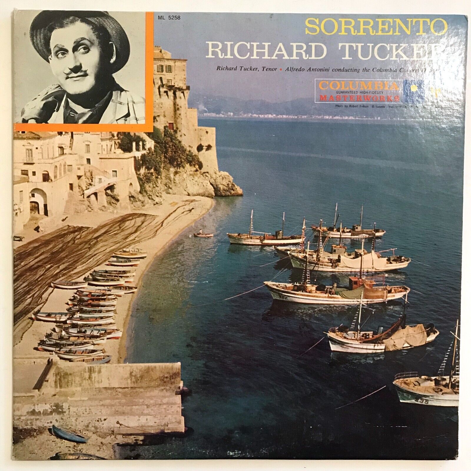 RICHARD TUCKER & ALFREDO ANTONINI Sorrento 1958 LP Columbia Masterworks #ML 5258
