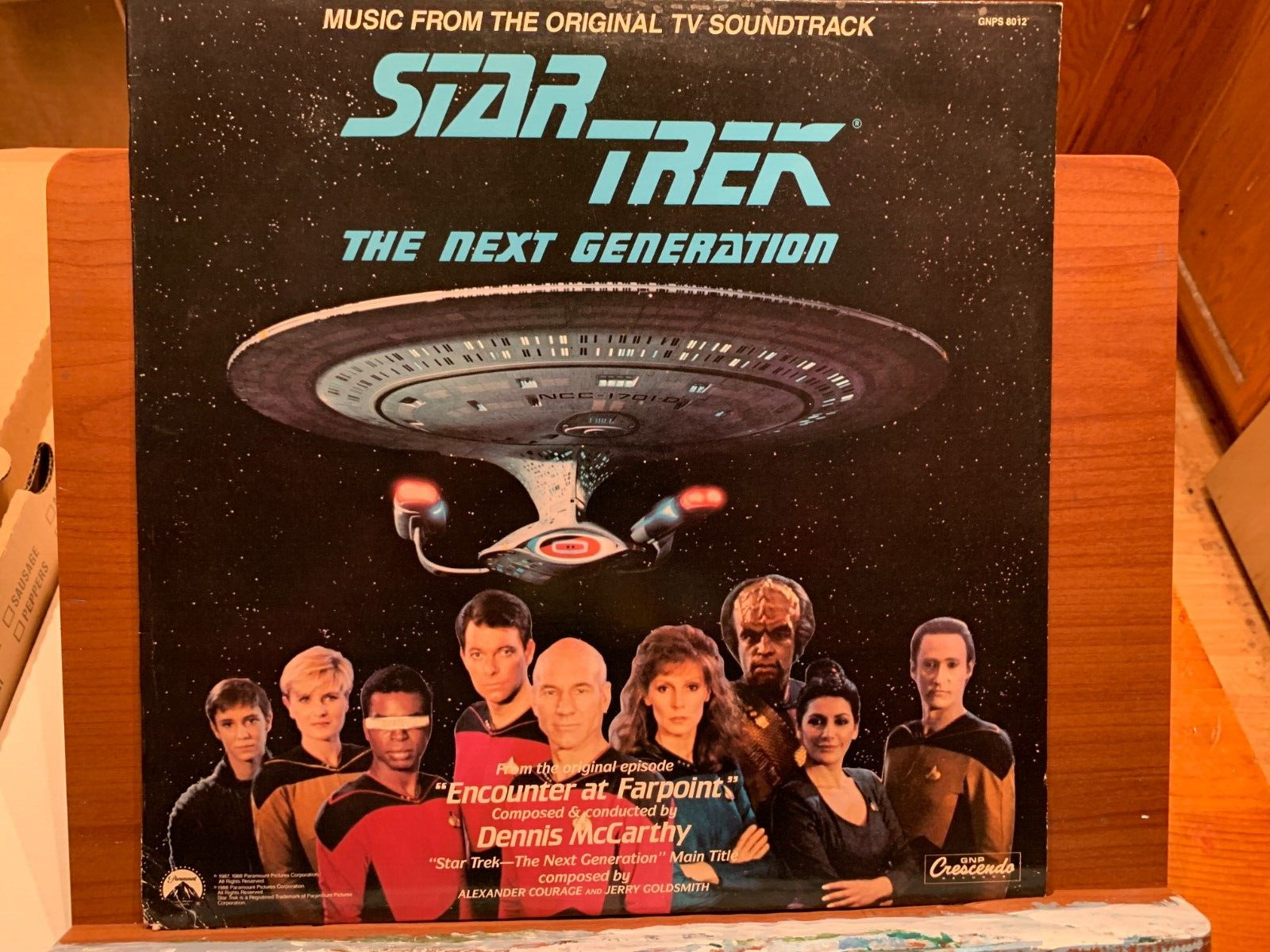 STAR TREK THE NEXT GENERATION TV Soundtrack Encounter Farpoint 1988 Vinyl LP HTF