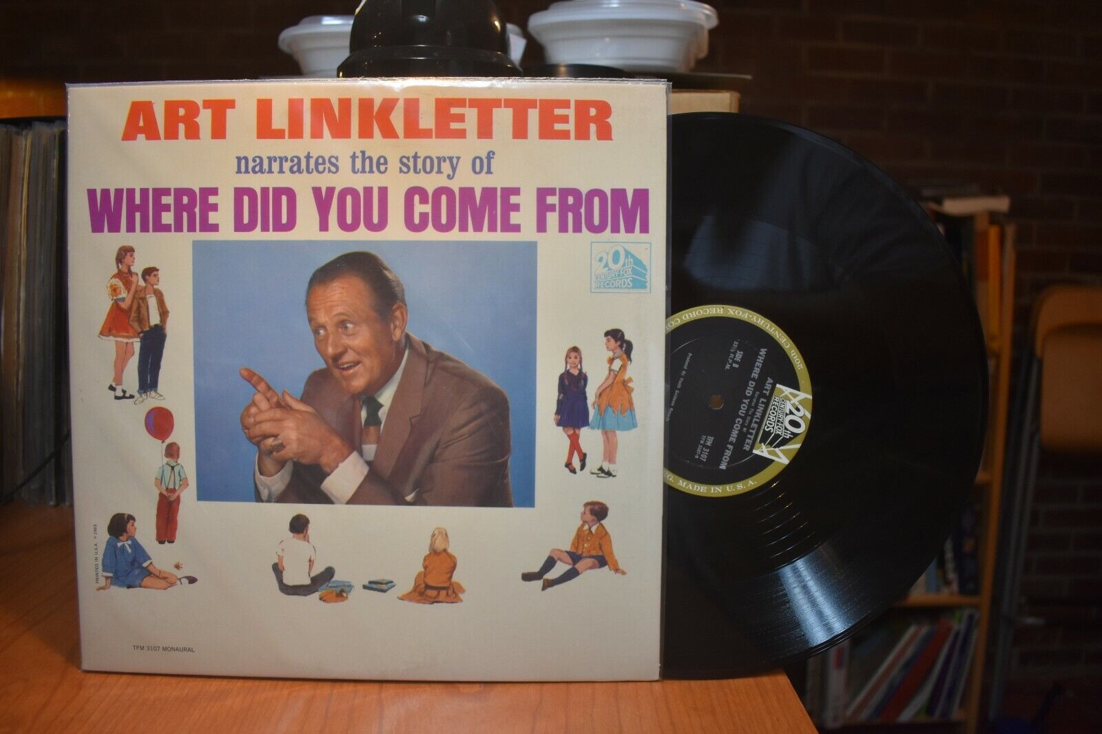 Art Linkletter narrates the story of Where Did You Come From LP 20th Century Fox