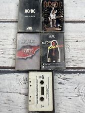 Lot Of 5 AC/DC Cassette Tapes Classic Vintage Hard Rock Music Stiff Upper Lip picture