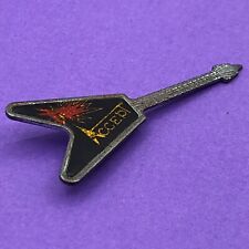 Accept Metal Guitar Pin Badge 1980s picture