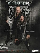 Candlemass Lars Johansson Mats Bjorkman Framus Guitar advertisement ad print picture
