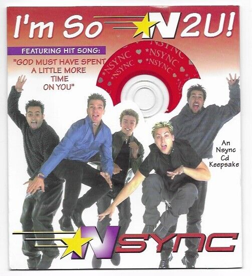 NSYNC: GOD MUST HAVE SPENT... VINTAGE 1999 MUSIC CD VALENTINES DAY CARD NEW