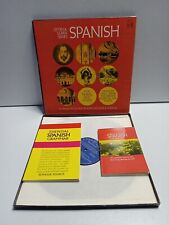Vintage Listen & Learn Series Spanish Language 3 Vinyl LP Box Set Travel & Study picture
