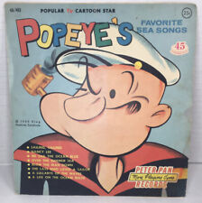 Vintage Peter Pan Records POPEYE'S FAVORITE SEA SONGS AND HAPPY BIRTHDAY  Record picture