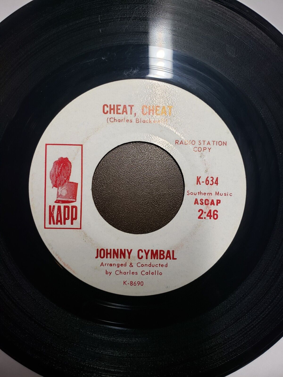 JOHNNY CYMBAL Cheat Cheat / 16 Shades Of Blue PROMO 45 RPM 7\