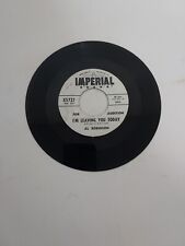 45 RPM Vinyl Record Rare Soul Al Robinson I'm Leaving You Today Promo VG picture