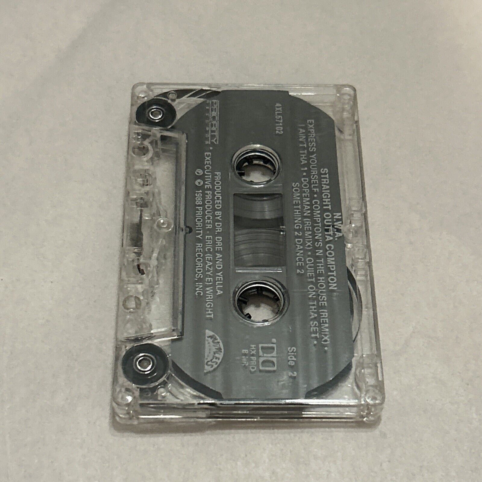Vintage 1988 NWA Straight Outta Compton cassette tape Original Ruthless Eazy E