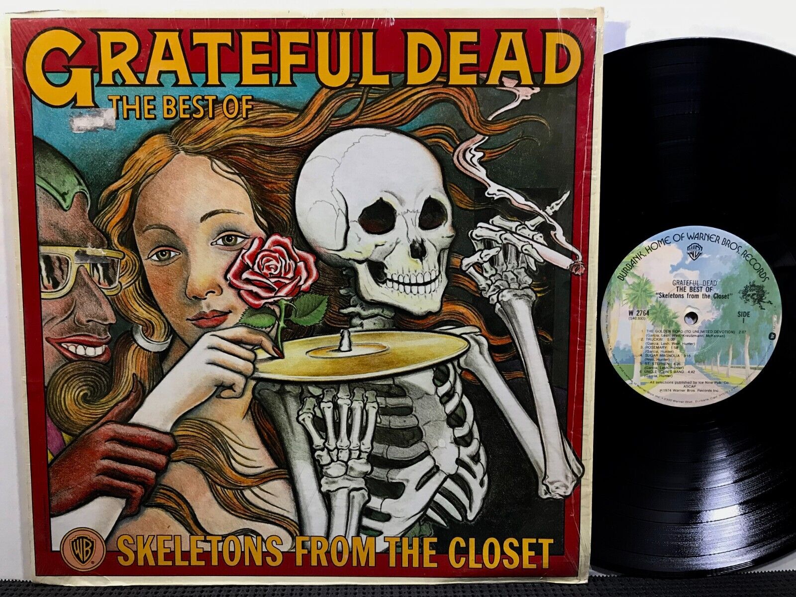 GRATEFUL DEAD Skeletons From The Closet LP WB W2764 STEREO 1974 Psych Rock