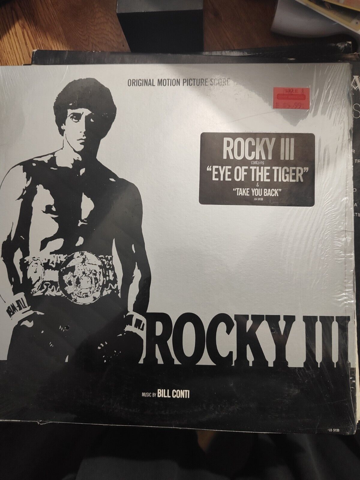 Vintage 1st Press Rocky III Soundtrack Shrink/Hype Ultrasonic Clean - Excellent