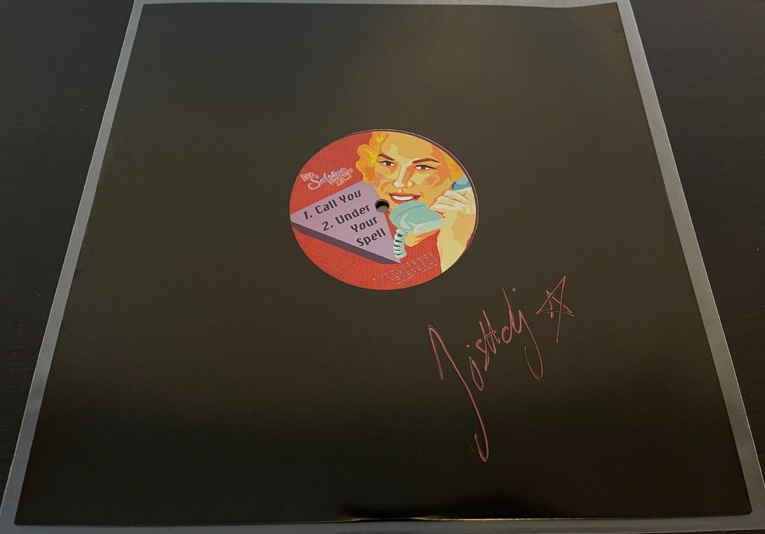 DJ Sabrina The Teenage DJ Call You/Under Your Spell Signed Colored Vinyl EP