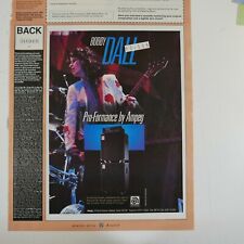 vintage 22x30cm magazine cutting AMPEG bobby dall , poison bass player picture