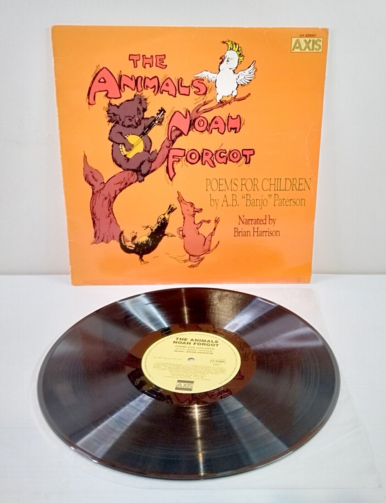 LP - Banjo Patterson, The Animals Noah Forgot - 1984 Axis, Australian Release