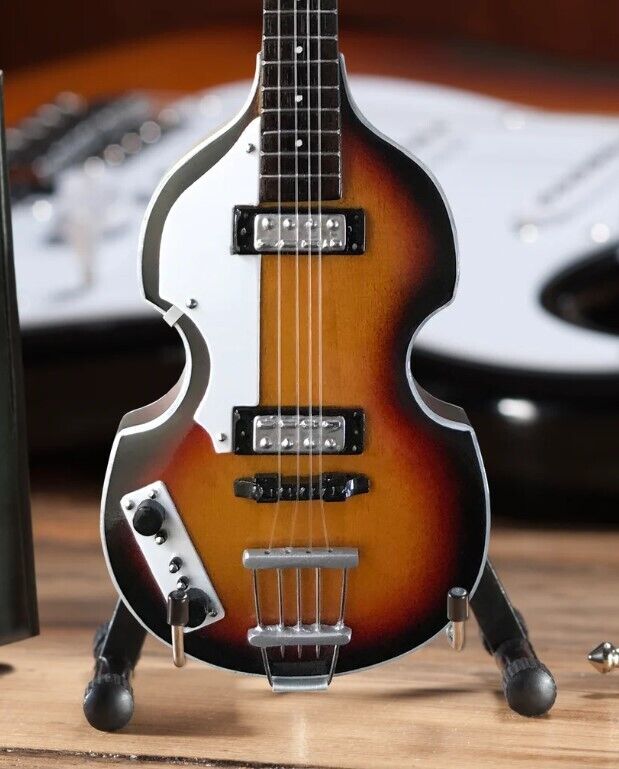 Replica Paul McCartney Original Violin Bass Miniature Guitar Fab Four Guitar