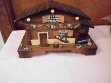 Vintage Swiss Chalet Music Box Plays Edelweiss Marked Toyo Japan picture