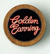GOLDEN EARRING VINTAGE PLASTIC PIN BADGE FROM THE 1970'S RADAR LOVE DUTCH BAND picture