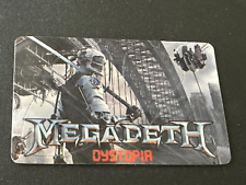 MEGADETH DYSTOPIA GUITAR PICK CARD VIC RATTLEHEAD W/FREE SHIPPING picture