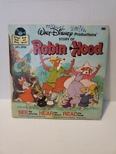 Walt Disney Book And Vinyl Record Robin Hood See Hear Read Vintage 1973 picture