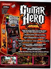 Guitar Hero Arcade Game FLYER Original 2009 Video Artwork Rock Music Promo picture