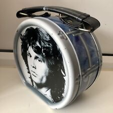 Doors Vintage 2000 Jim Morrison Drum Shaped Metal Lunch Box Leatherette Handle picture