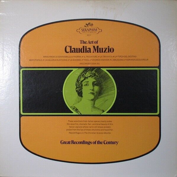 The Art Of Claudia Muzio 60111 Vinyl 12'' Vintage