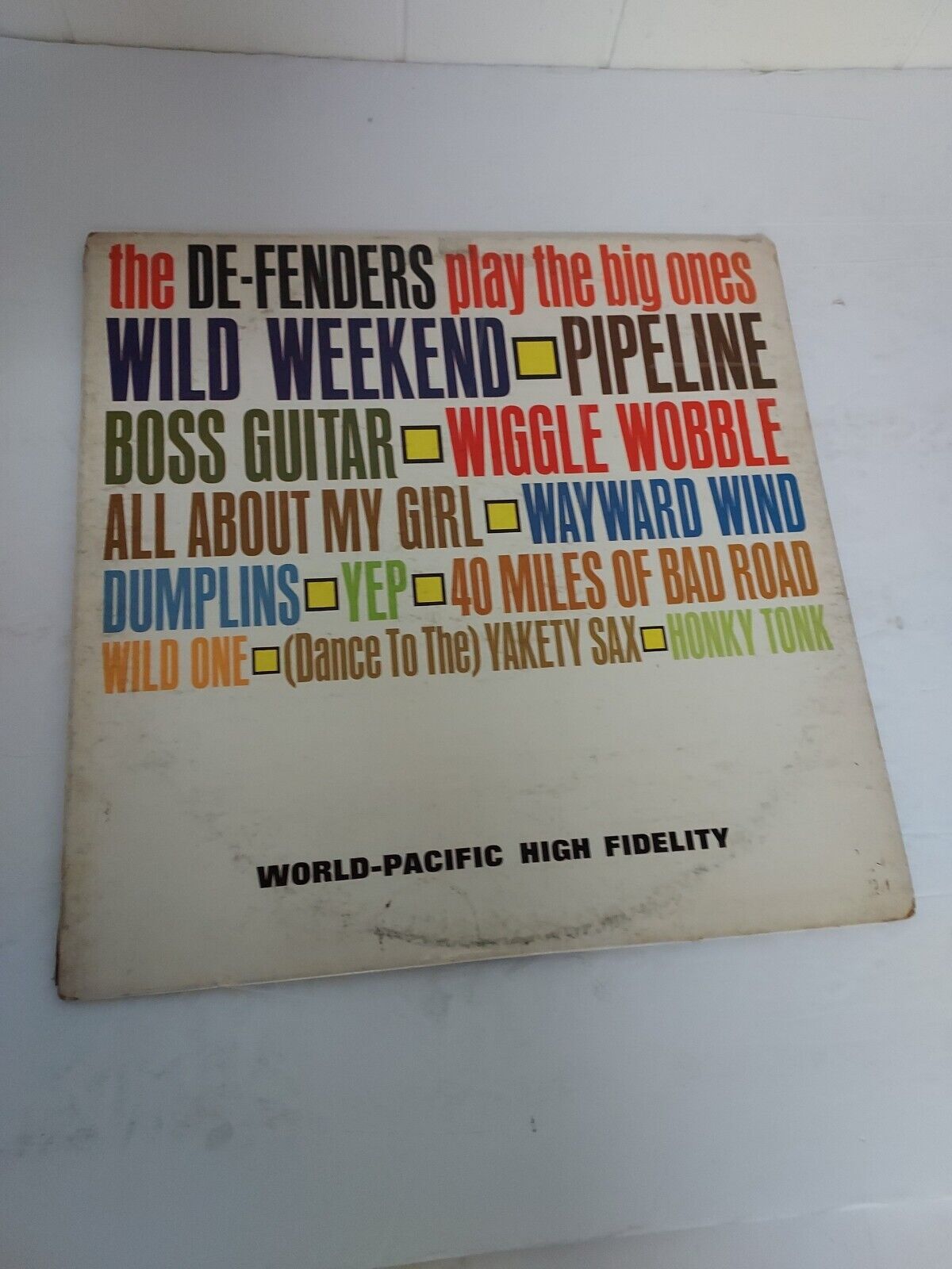 Vinyl Record LP Rare Surf The De-Fenders Play the Big Ones VG