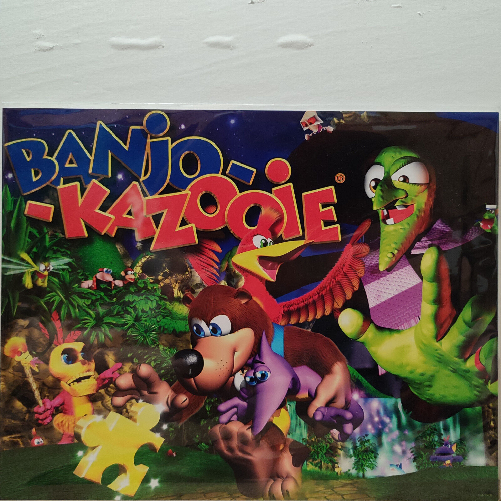 Banjo Kazooie Limited Edition Art Print With Certificate Of Authenticity