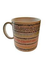 Vintage Music Quotes Mug 1982 The Toscany Collection  picture