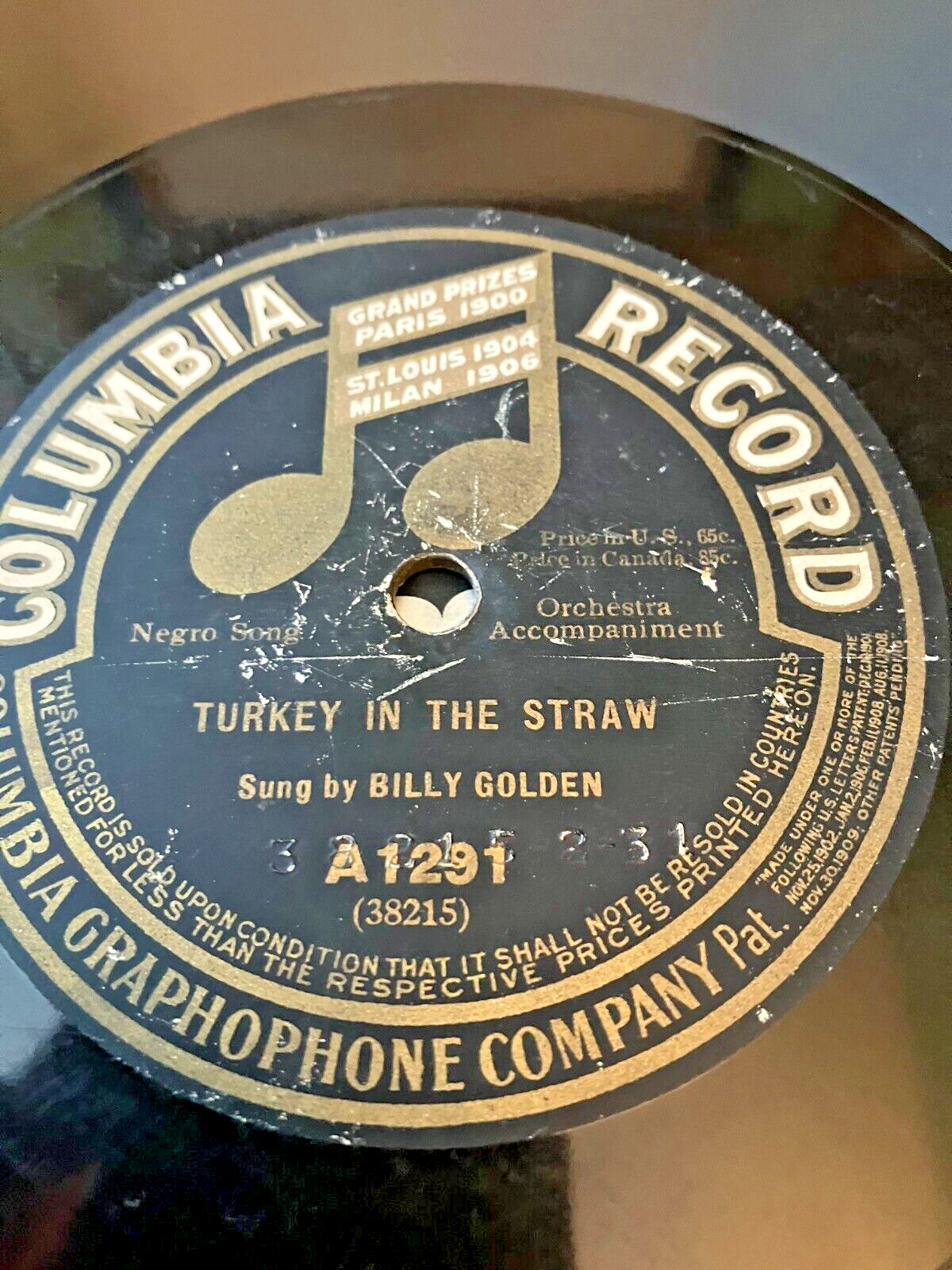 Columbia 78 RPM #A1291 \