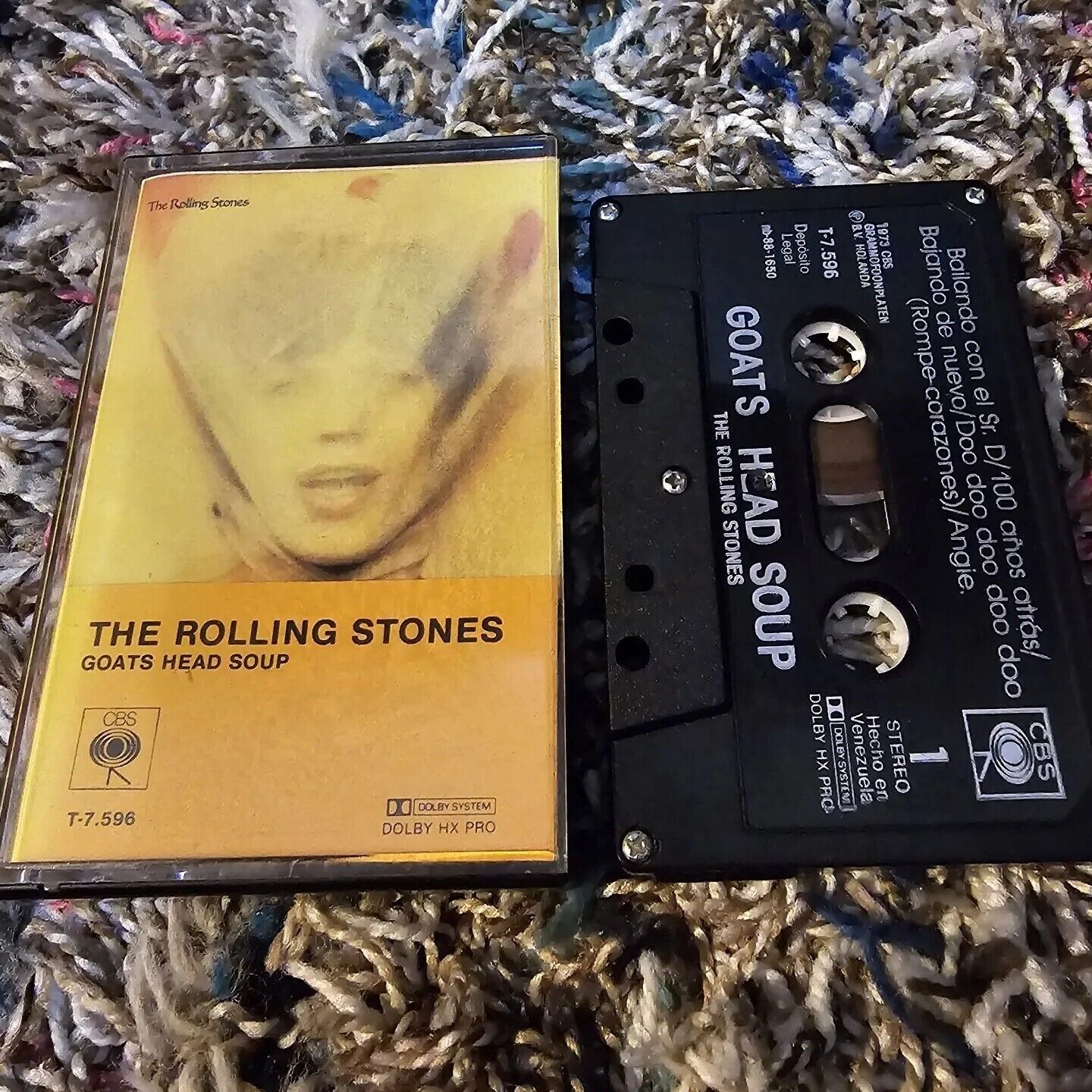 Rare Vintage The Rolling Stones Cassette - Goats Head Soup 1973, CBS Venezuela 