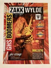 GHS  Boomers Guitar Strings Zakk Wylde 2003 Print Ad Original Vintage 03-1 picture