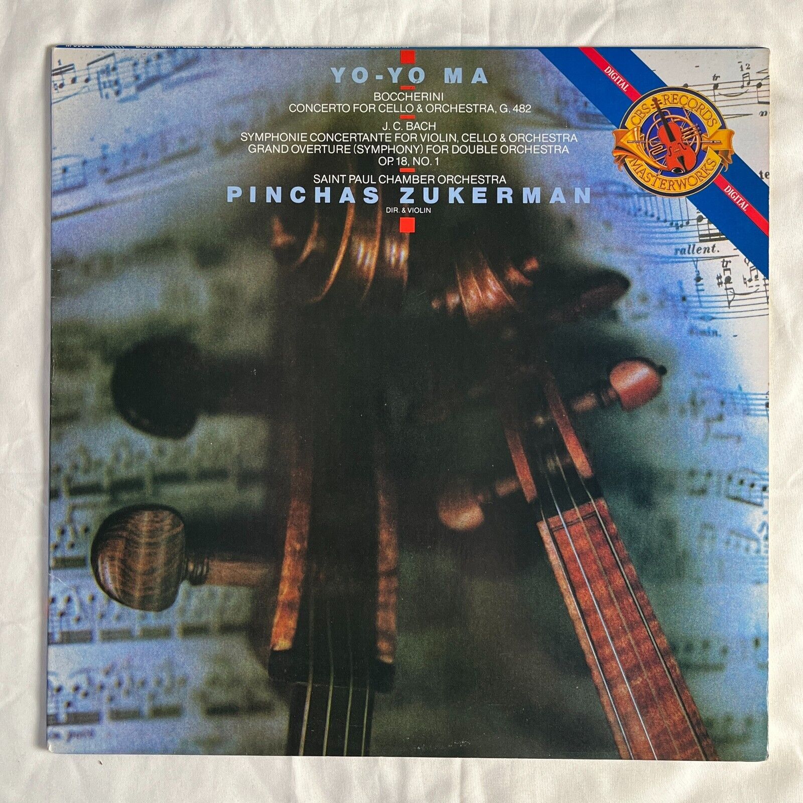 YO-YO MA Concerto For Cello & Orchestra 1987 Vinyl LP CBS M 39964 - VG+