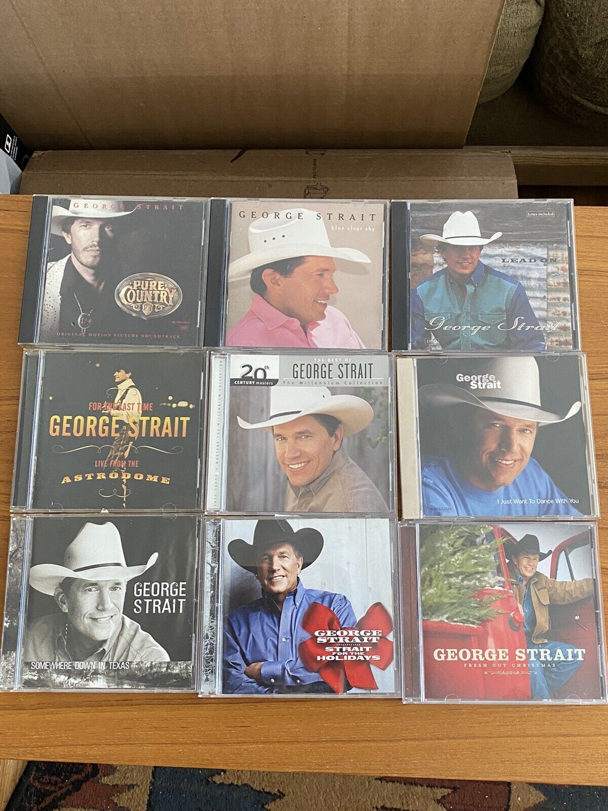GEORGE STRAIT Collection 9 CDs: Pure Country, Best of, Blue Clear Sky +6 More