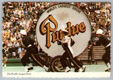 Postcard Worlds Largest Drum Purdue University West Lafayette Indiana picture