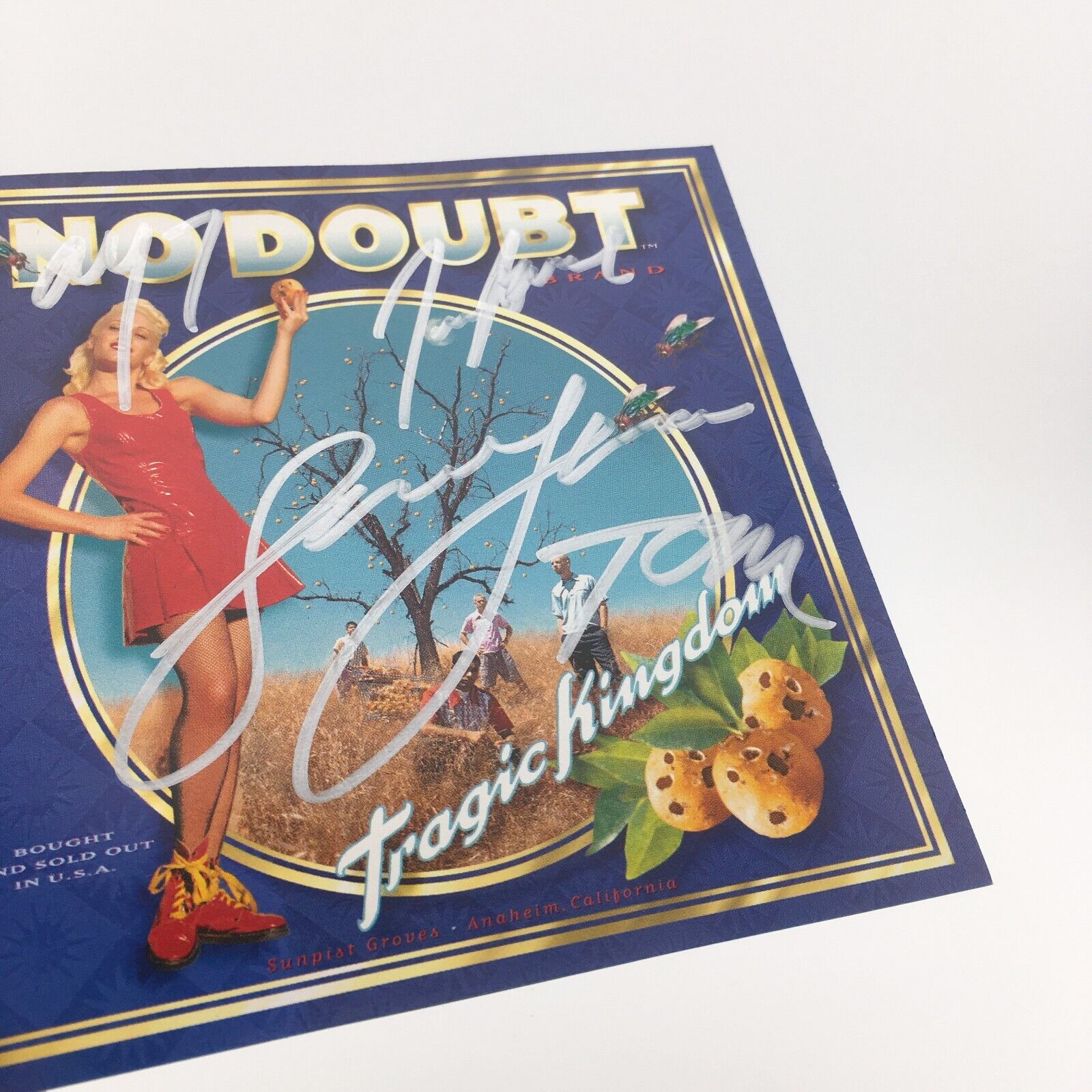 No Doubt Tragic Kingdom CD Band Signed Autographed Gwen Stefani Vintage 1995