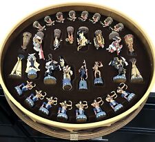 RARE~ The American Indian Sioux Crow Chess Set Franklin Mint w/ Drum Case 1975 picture