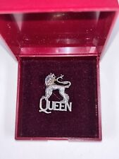 Queen Freddie Mercury Badge Pin Solid Silver Official Fan Club Merchandise 1992 picture