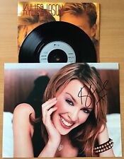 KYLIE AND JASON,ESPECIALLY FOR YOU,VINTAGE 7” 45rpm + HAND SIGNED PHOTO + COA picture