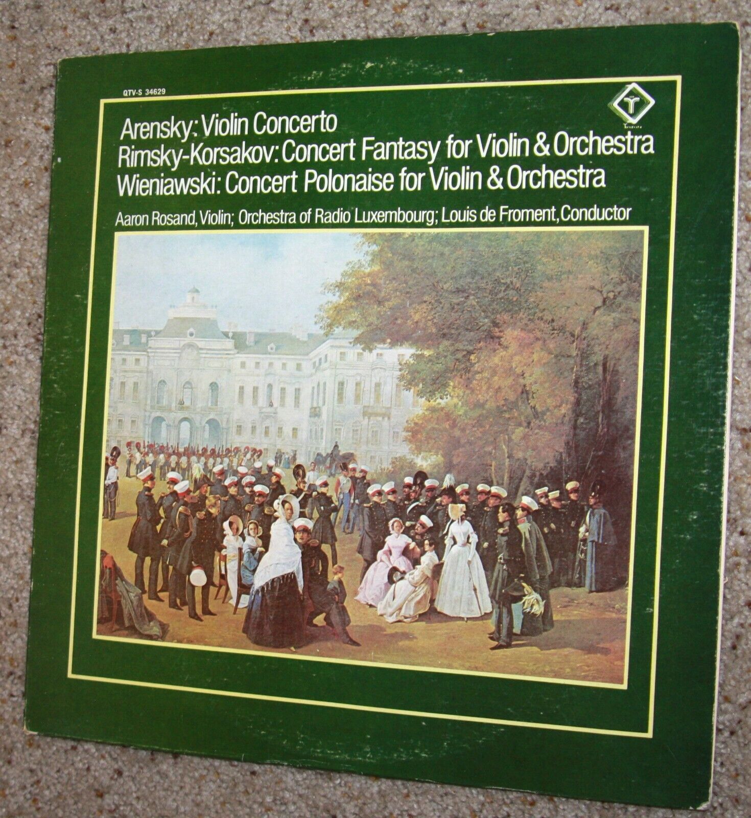 Arensky Rimsky Wieniawski LP vintage vinyl record violin orchestra