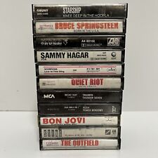 Vintage Lot of 11 ROCK Cassettes Jovi Sting Springsteen Hagar Twisted Sister EUC picture