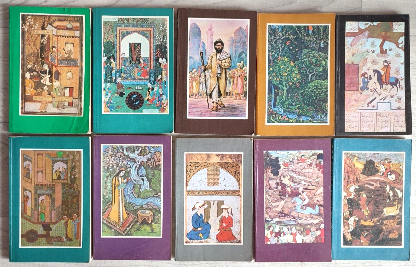1979 Selected lyrics of East Poems Navoi Nizami Ferdowsi set of 10 Russian books