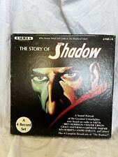THE STORY OF THE SHADOW LP Box Set of 4 Record Radiola. Radio show picture