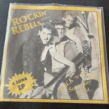 THE ROCKIN' REBELS 45 RPM-4 Song EP-Rock ‘N’ Roll Saturday Night (1985) picture